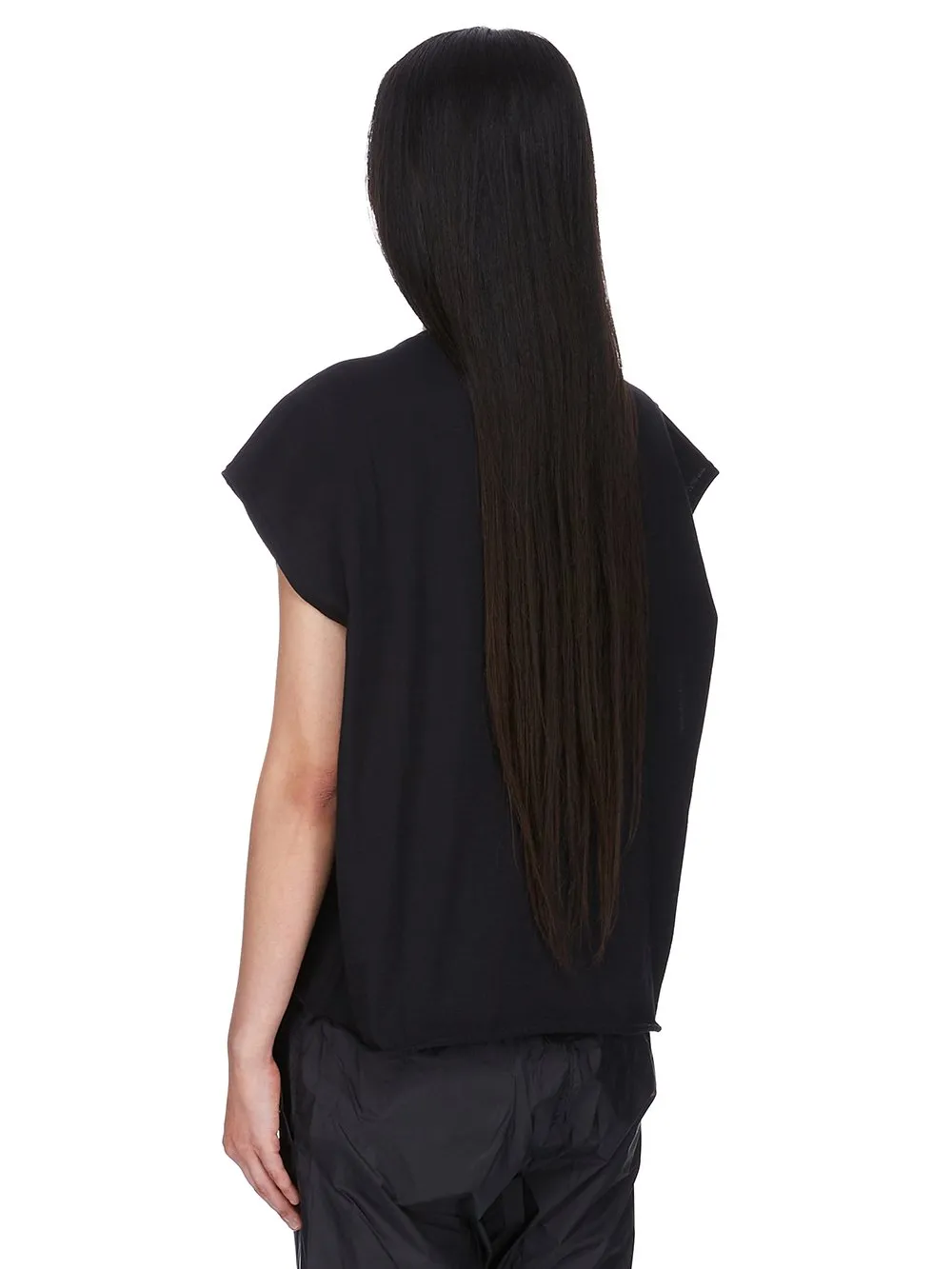 Champion X Rick Owens Micro Tatlin T In Black Cotton Jersey