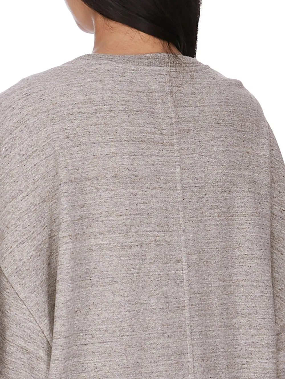 Champion X Rick Owens Tommy T In Grey Melange Melange Felpa Jersey
