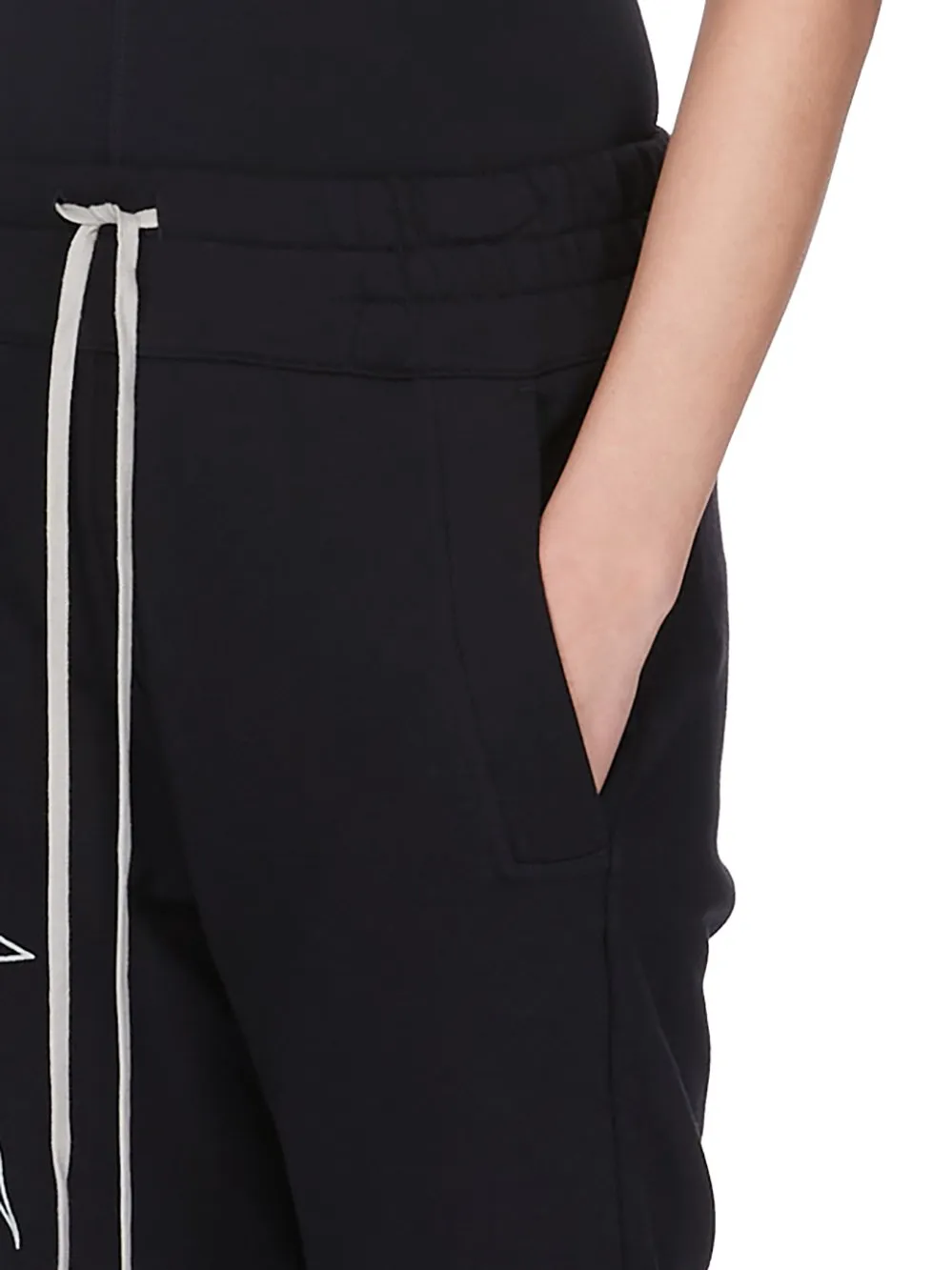 Champion X Rick Owens Joggers In Black Compact Felpa Jersey