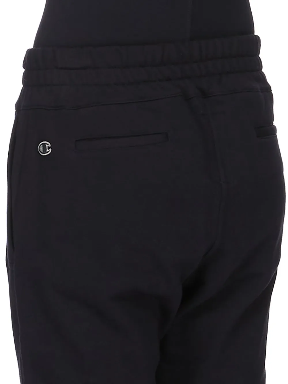 Champion X Rick Owens Joggers In Black Compact Felpa Jersey