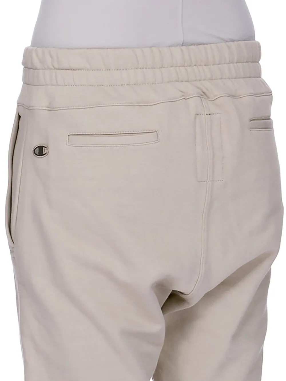 Champion X Rick Owens Joggers In Pearl Compact Felpa Jersey