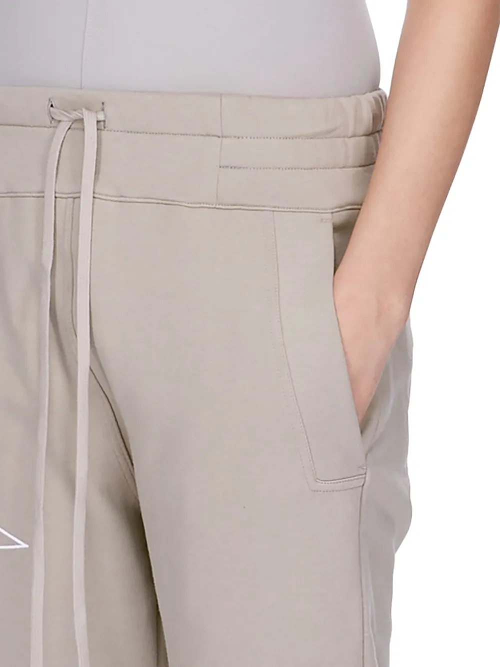 Champion X Rick Owens Joggers In Pearl Compact Felpa Jersey