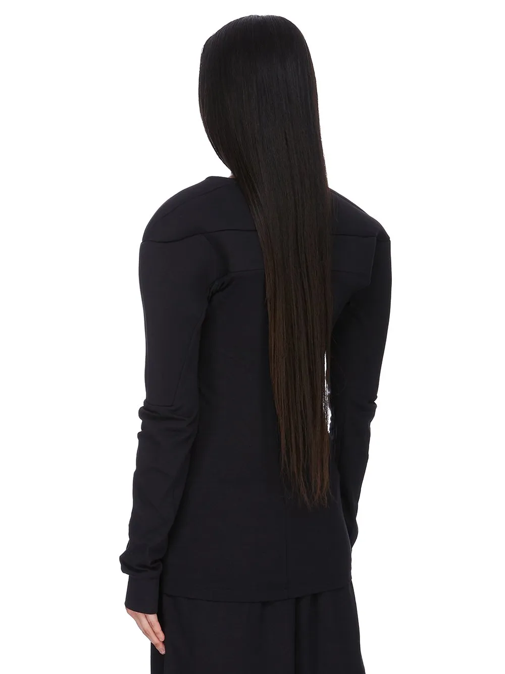 Champion X Rick Owens Girdered Harness In Black Cotton Jersey