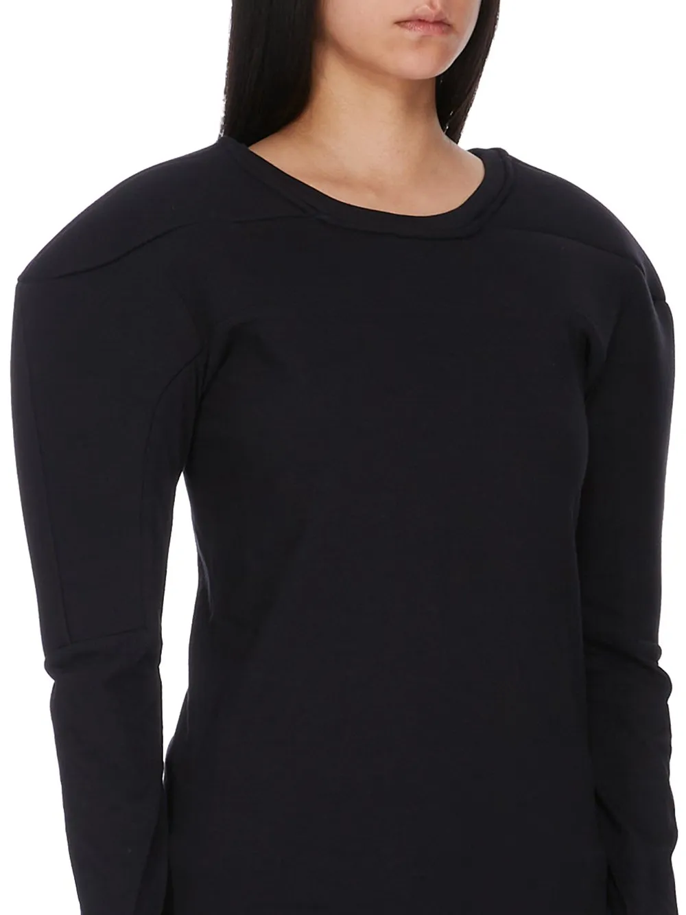Champion X Rick Owens Girdered Harness In Black Cotton Jersey
