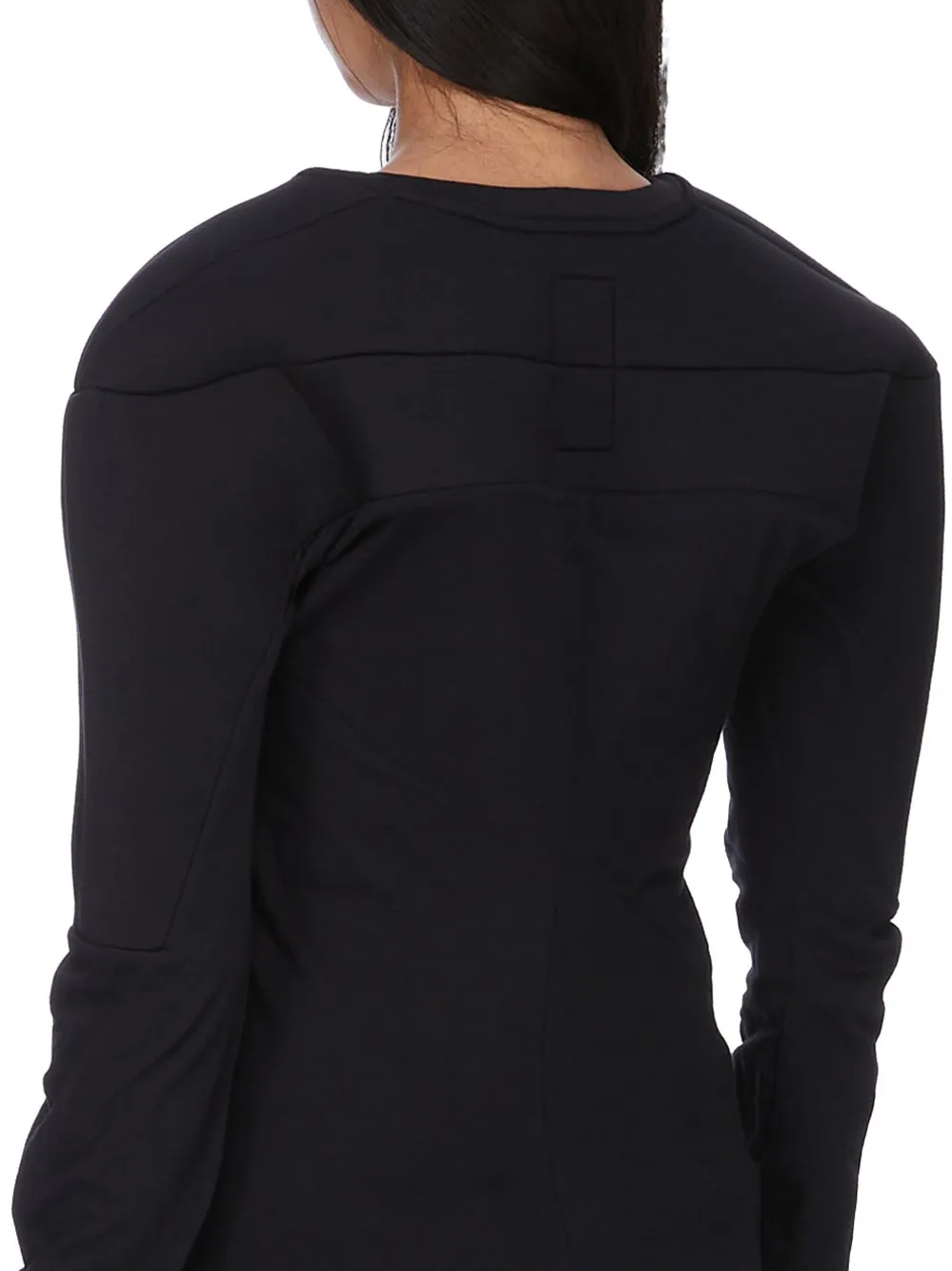 Champion X Rick Owens Girdered Harness In Black Cotton Jersey