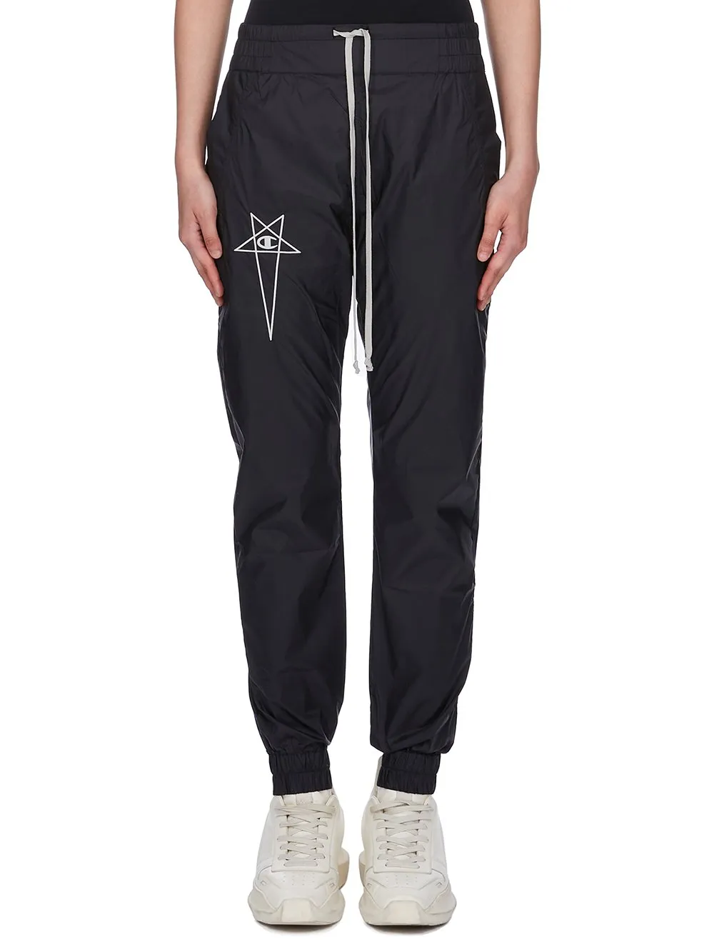 Champion X Rick Owens Joggers In Black Light Nylon