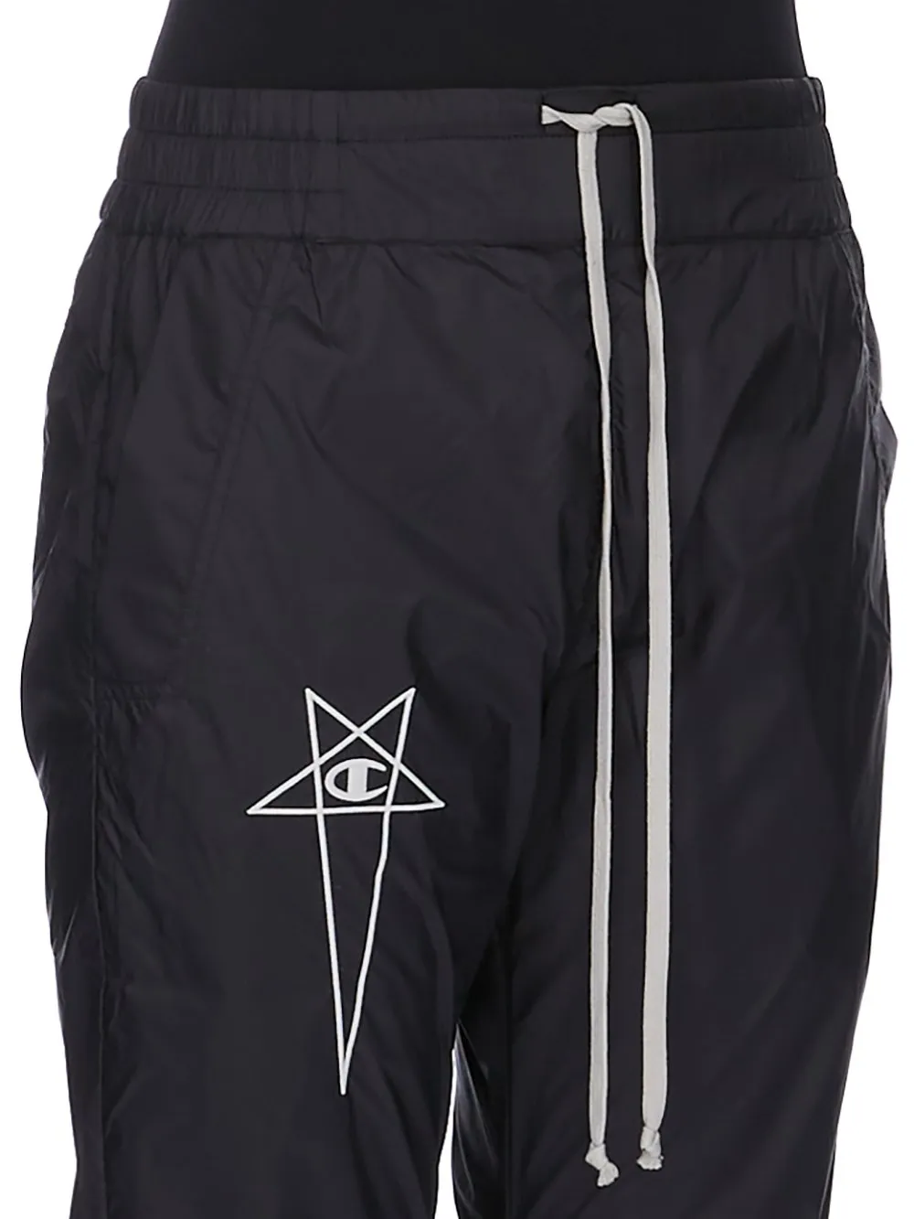 Champion X Rick Owens Joggers In Black Light Nylon