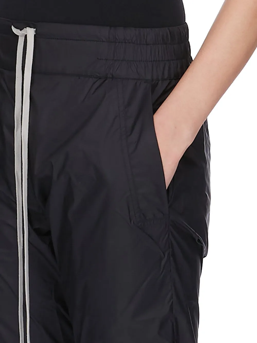 Champion X Rick Owens Joggers In Black Light Nylon