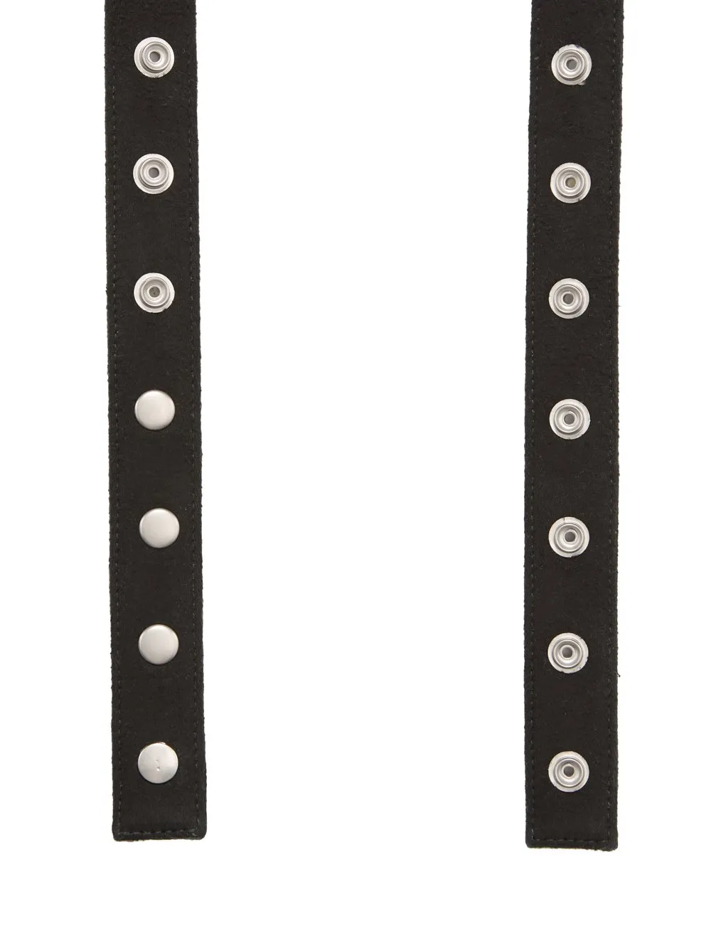 Drkshdw Concordians Snaps Belt In Black Brushed Cotton