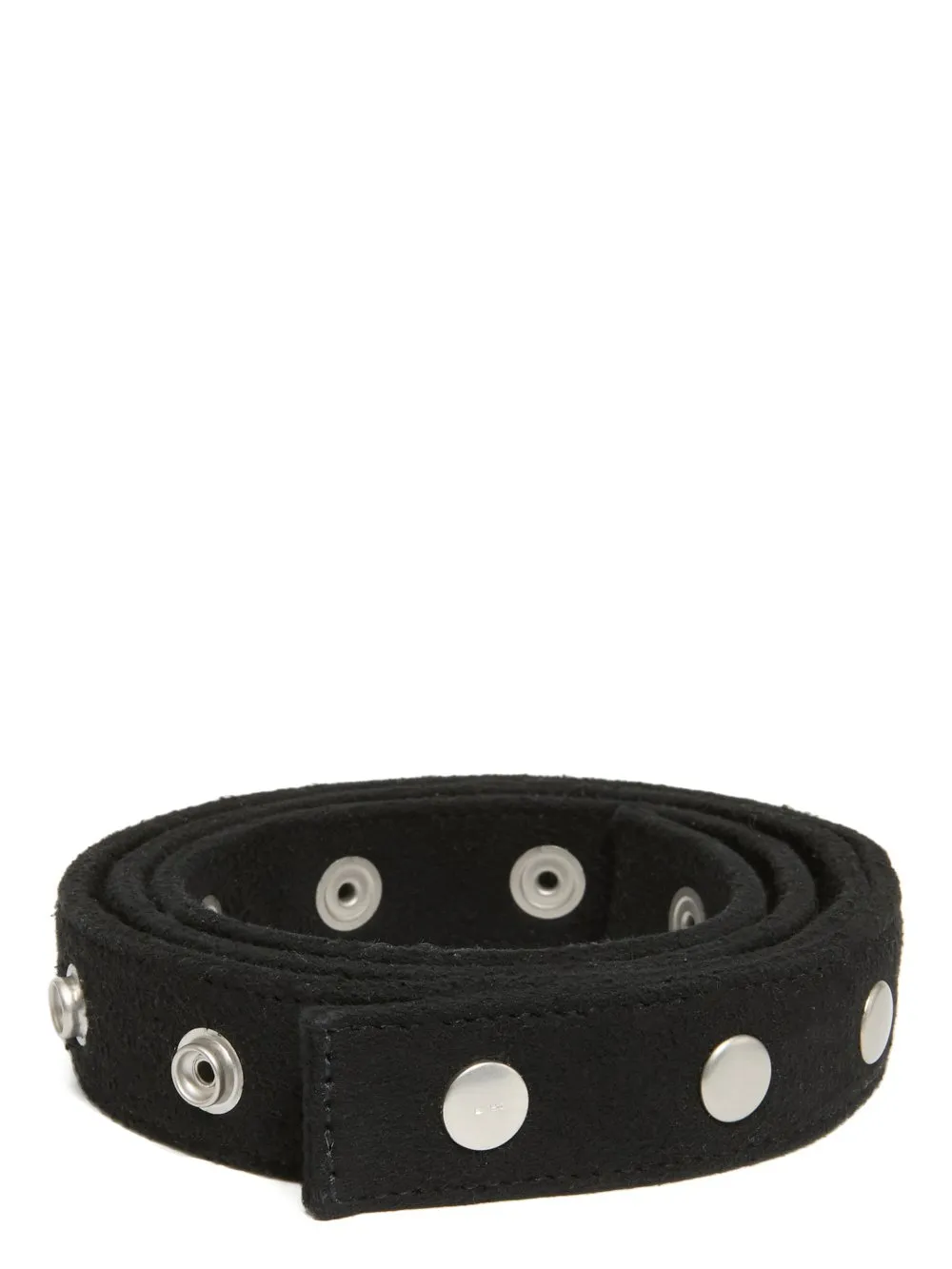 Drkshdw Concordians Snaps Belt In Black Brushed Cotton