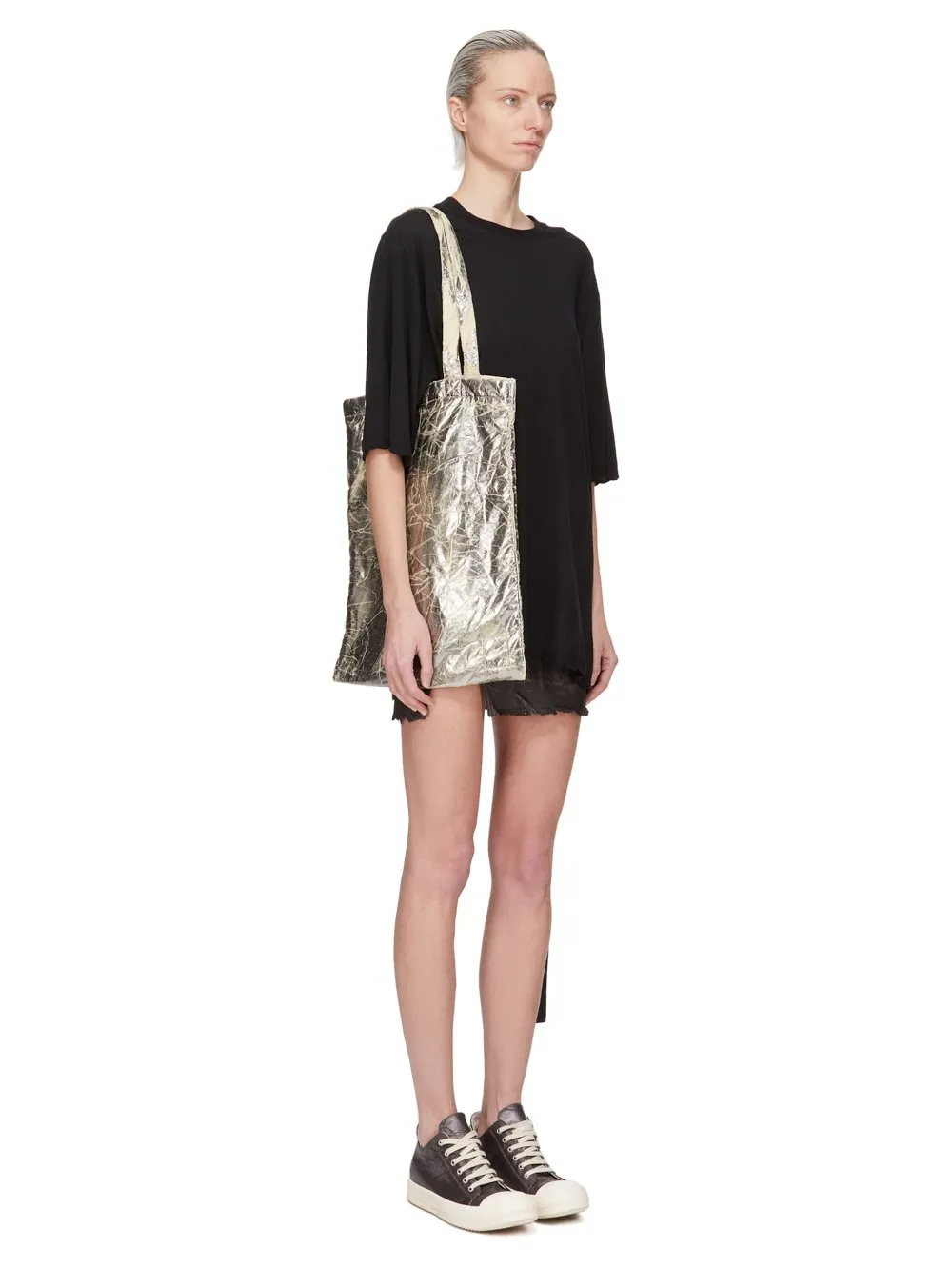 Drkshdw Concordians Shopper In Palladium Foil Light Nylon