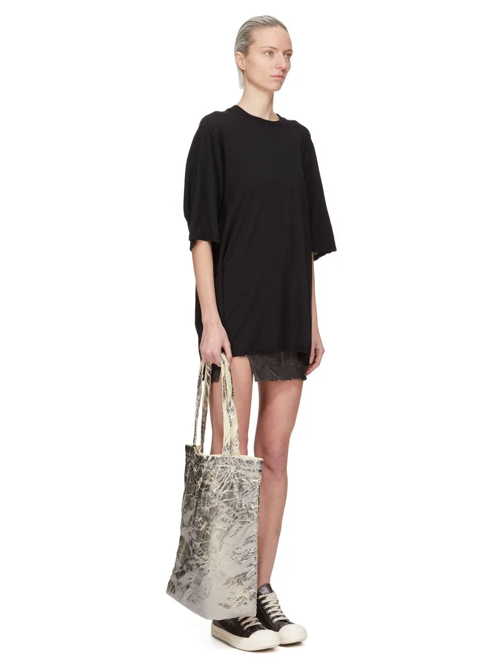 Drkshdw Concordians Shopper In Palladium Foil Light Nylon