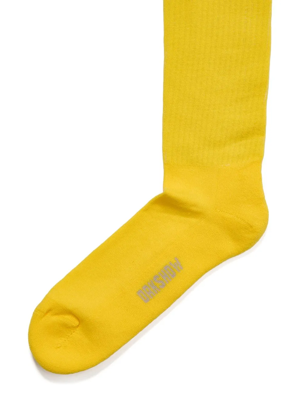 Drkshdw Concordians Drkshdw Knee High Socks In Lemon/Pearl Cotton Knit