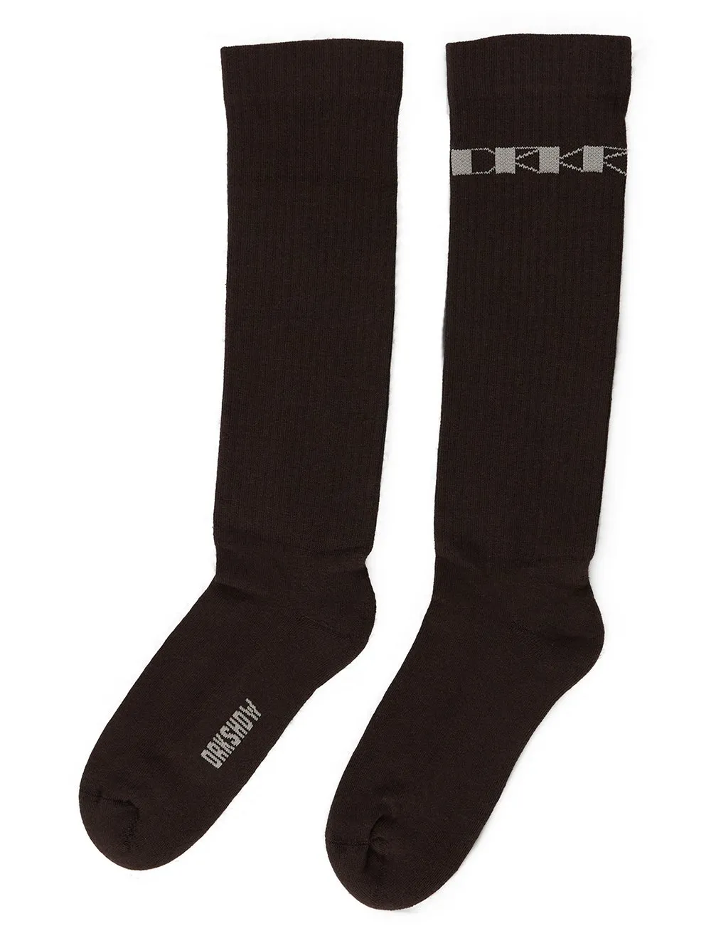 Drkshdw Concordians Drkshdw Knee High Socks In Drkdust/Pearl Cotton Knit