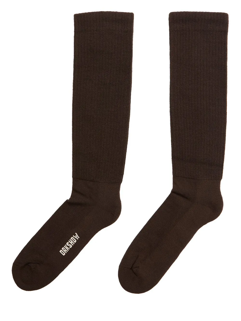 Drkshdw Concordians Cunty Knee High Socks In Drkdust/Pearl Cotton Knit
