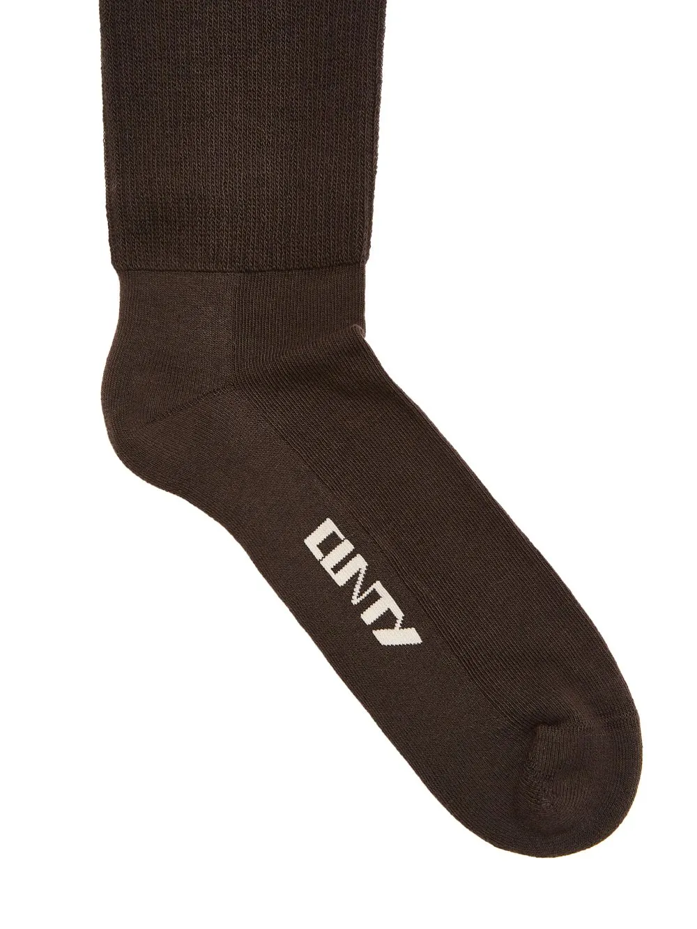 Drkshdw Concordians Cunty Knee High Socks In Drkdust/Pearl Cotton Knit