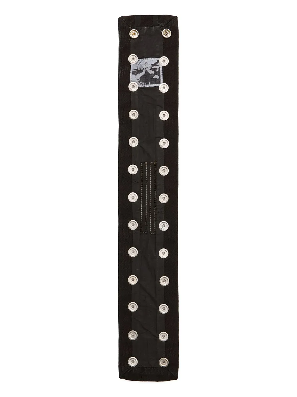 Drkshdw Concordians Strobe Neck Band In 13Oz Black Wax Denim