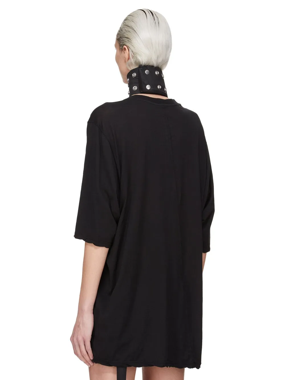 Drkshdw Concordians Strobe Neck Band In 13Oz Black Wax Denim