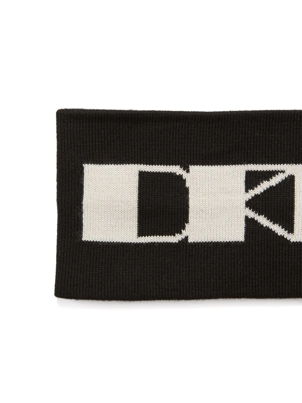 Drkshdw Concordians Headband In Black/Pearl Cotton Knit