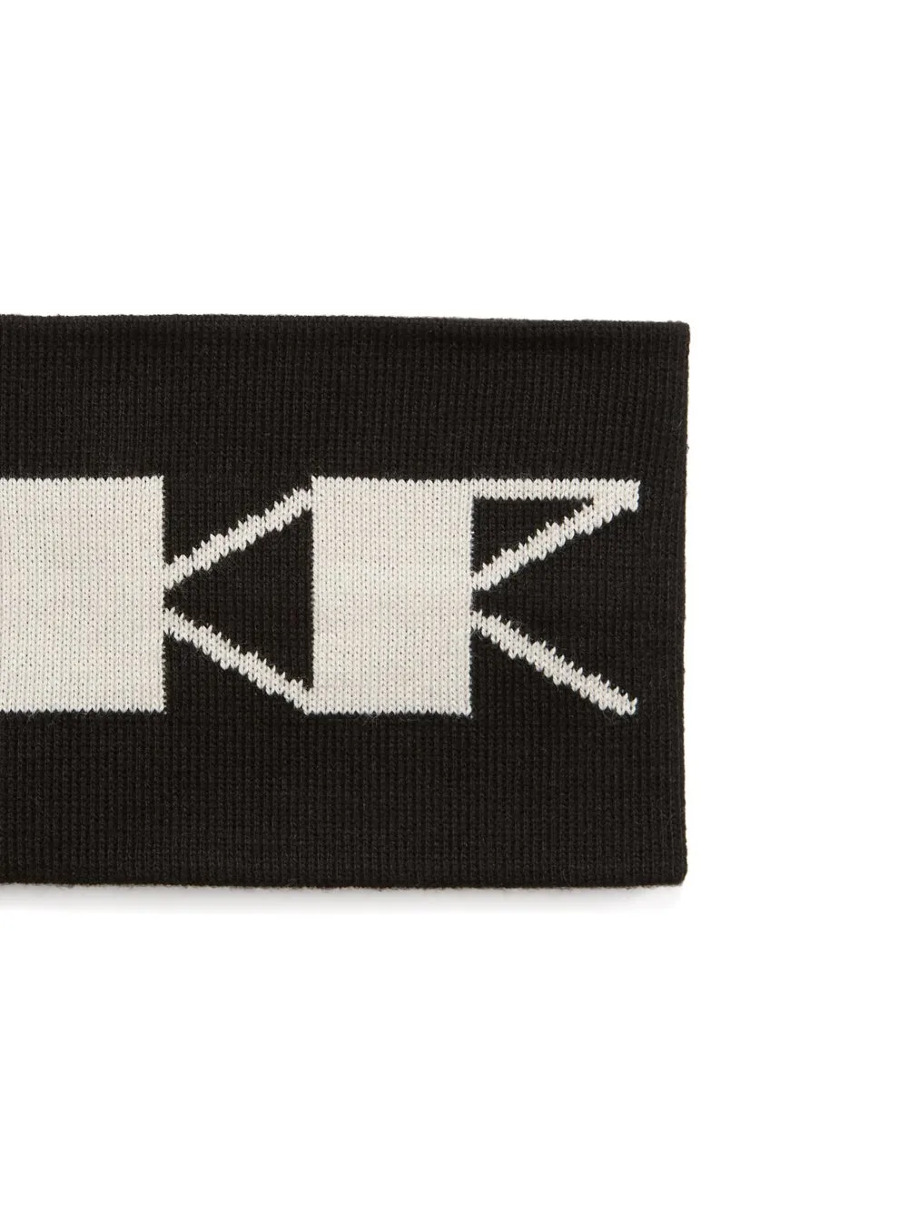 Drkshdw Concordians Headband In Black/Pearl Cotton Knit