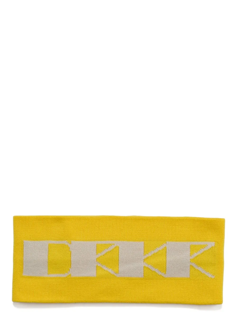 Drkshdw Concordians Headband In Lemon/Pearl Cotton Knit
