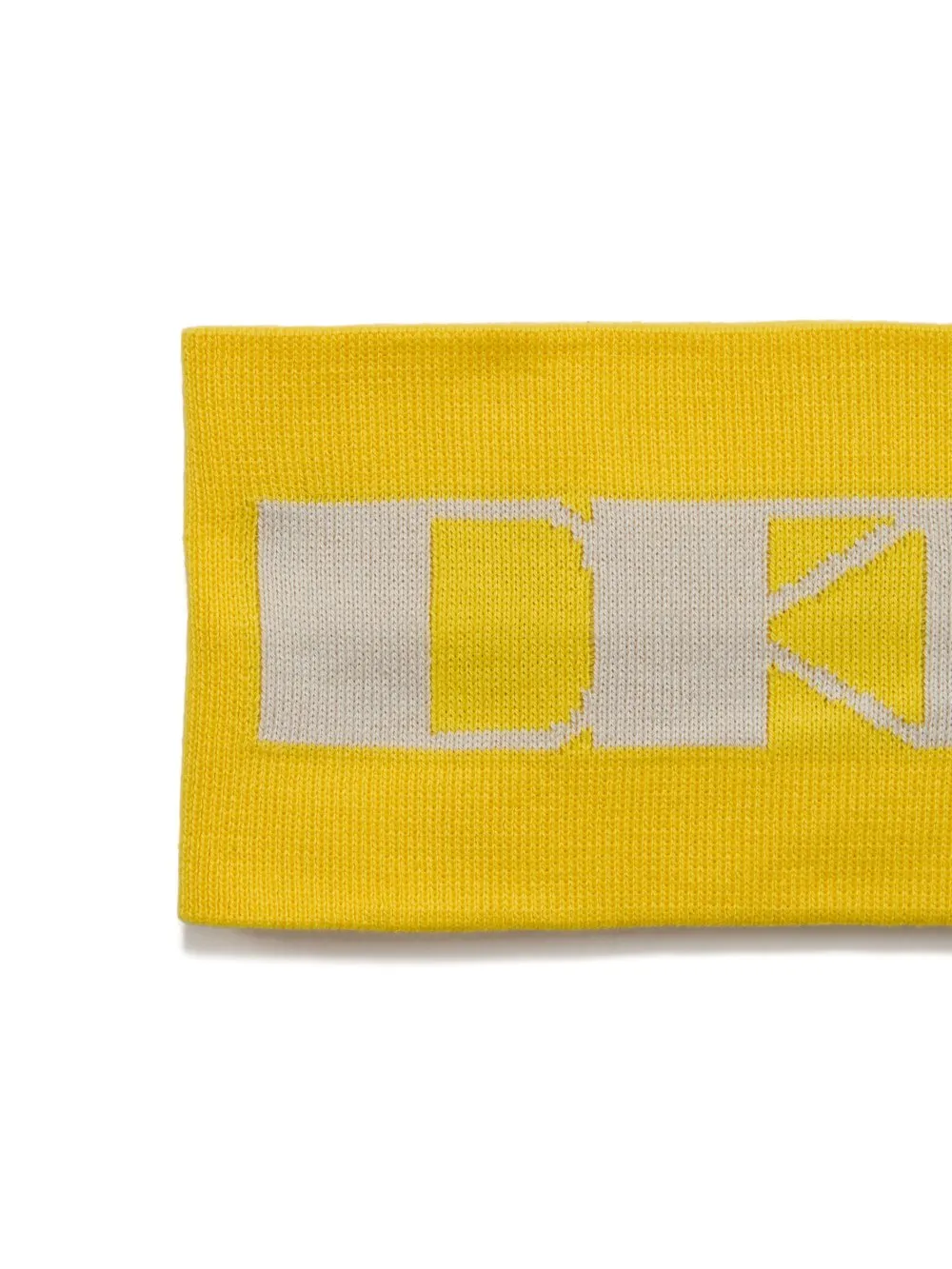 Drkshdw Concordians Headband In Lemon/Pearl Cotton Knit