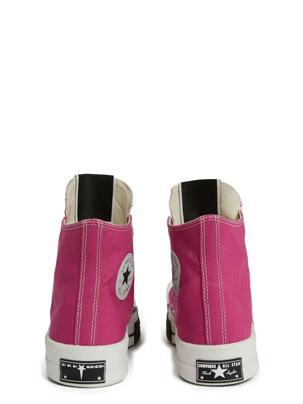 Converse X Drkshdw Turbodrk Laceless Hi In Hot Pink And White.