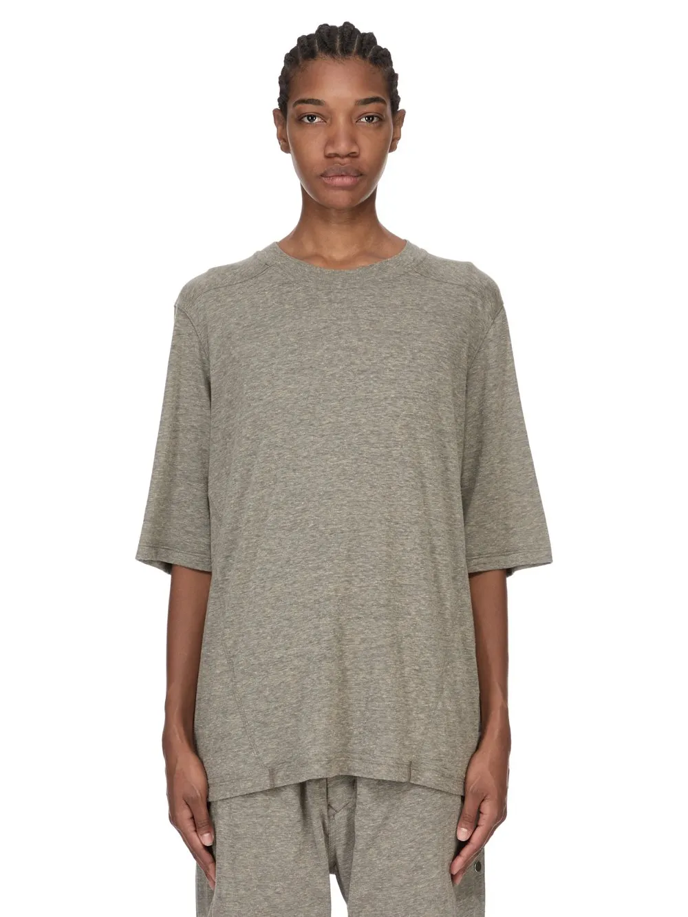 Drkshdw Temple Walrus T In Grey Melange Jersey
