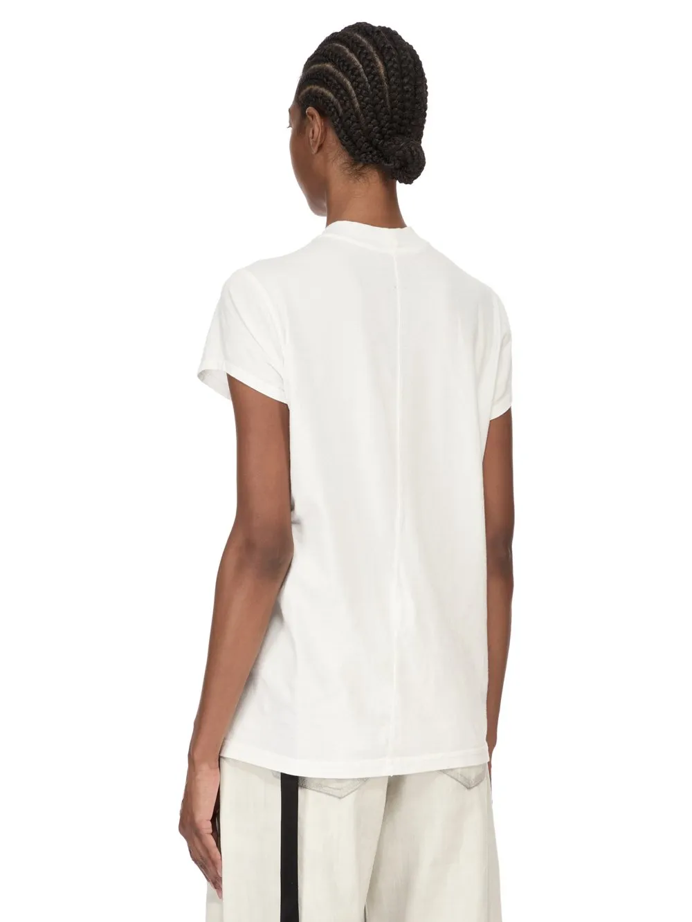 Drkshdw Temple Small Level T In Milk Medium Weight Cotton Jersey