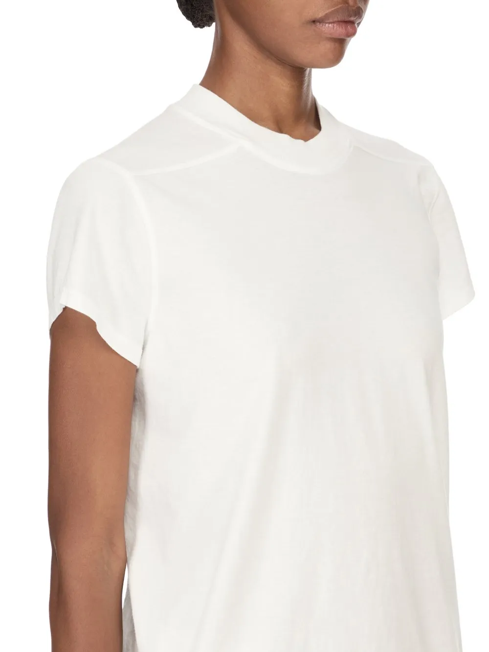 Drkshdw Temple Small Level T In Milk Medium Weight Cotton Jersey