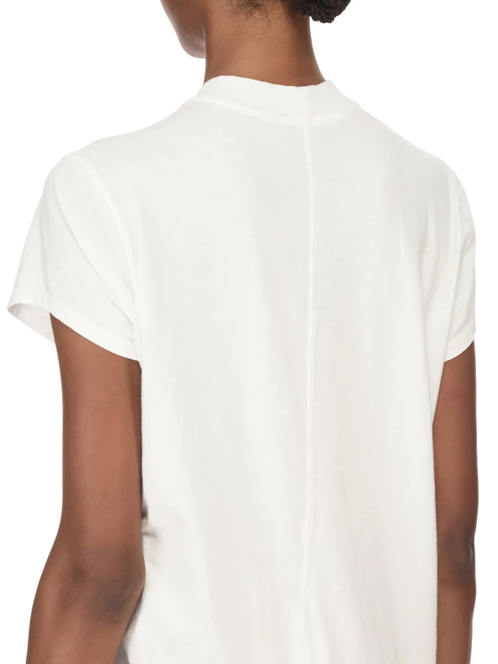 Drkshdw Temple Small Level T In Milk Medium Weight Cotton Jersey