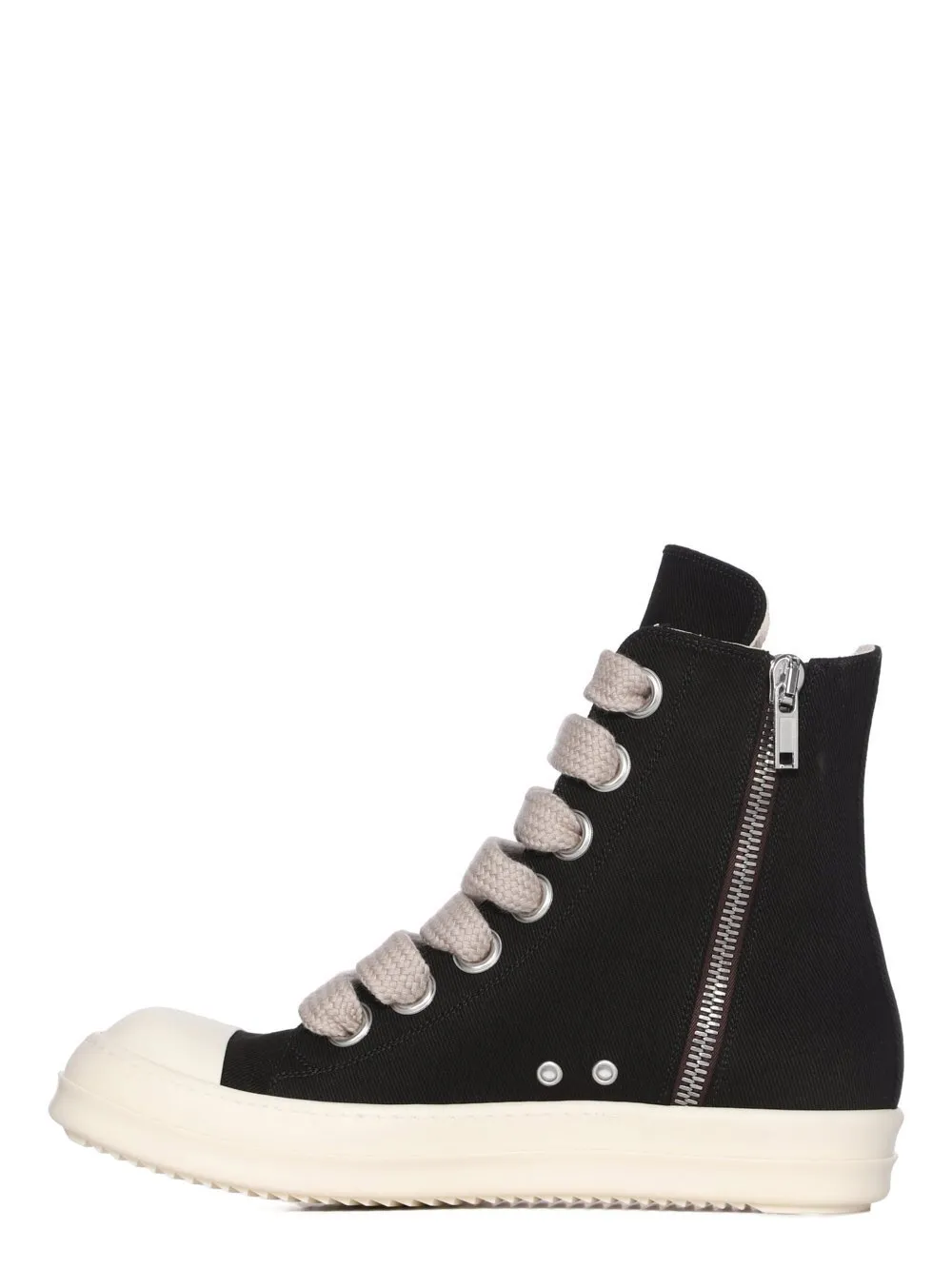 Drkshdw Temple Jumbolace Sneaks In Black/Milk/Milk 13Oz Overdyed Denim