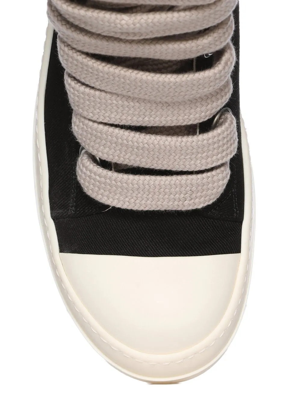 Drkshdw Temple Jumbolace Sneaks In Black/Milk/Milk 13Oz Overdyed Denim