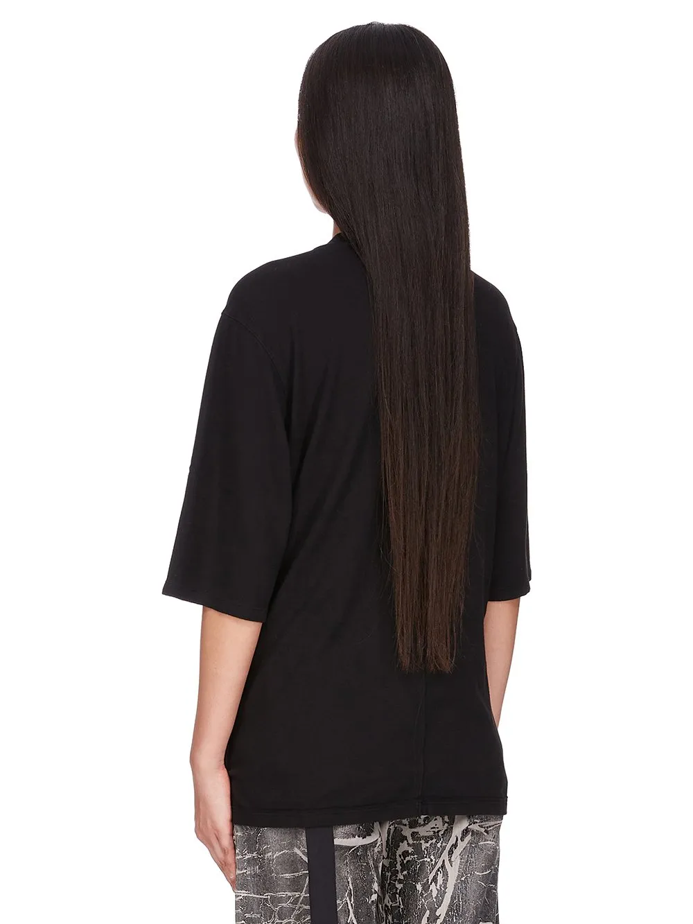 Drkshdw Concordians Walrus T In Black Double Brushed Jersey