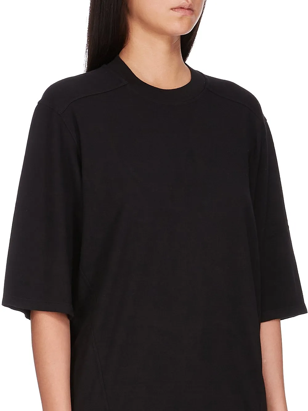 Drkshdw Concordians Walrus T In Black Double Brushed Jersey