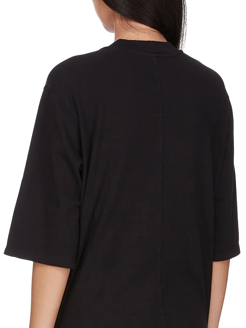 Drkshdw Concordians Walrus T In Black Double Brushed Jersey