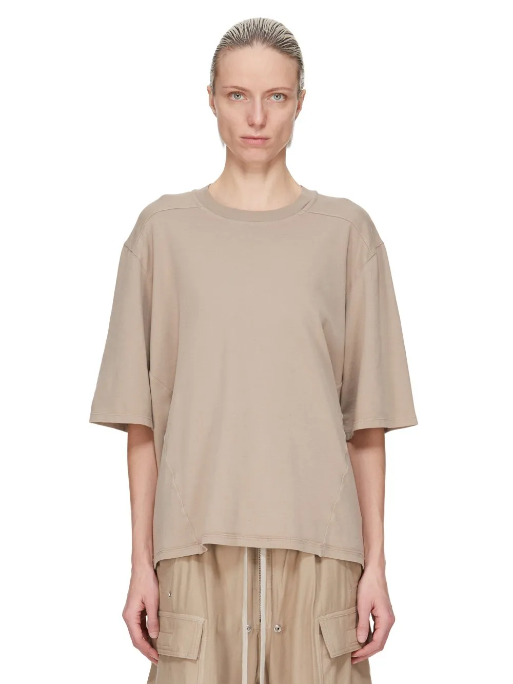 Drkshdw Concordians Walrus T In Dirty Pearl Double Brushed Jersey