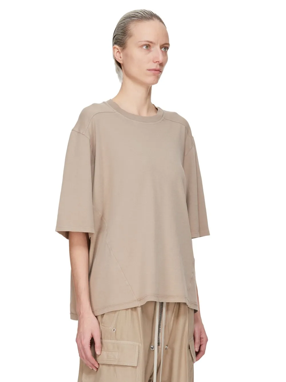 Drkshdw Concordians Walrus T In Dirty Pearl Double Brushed Jersey