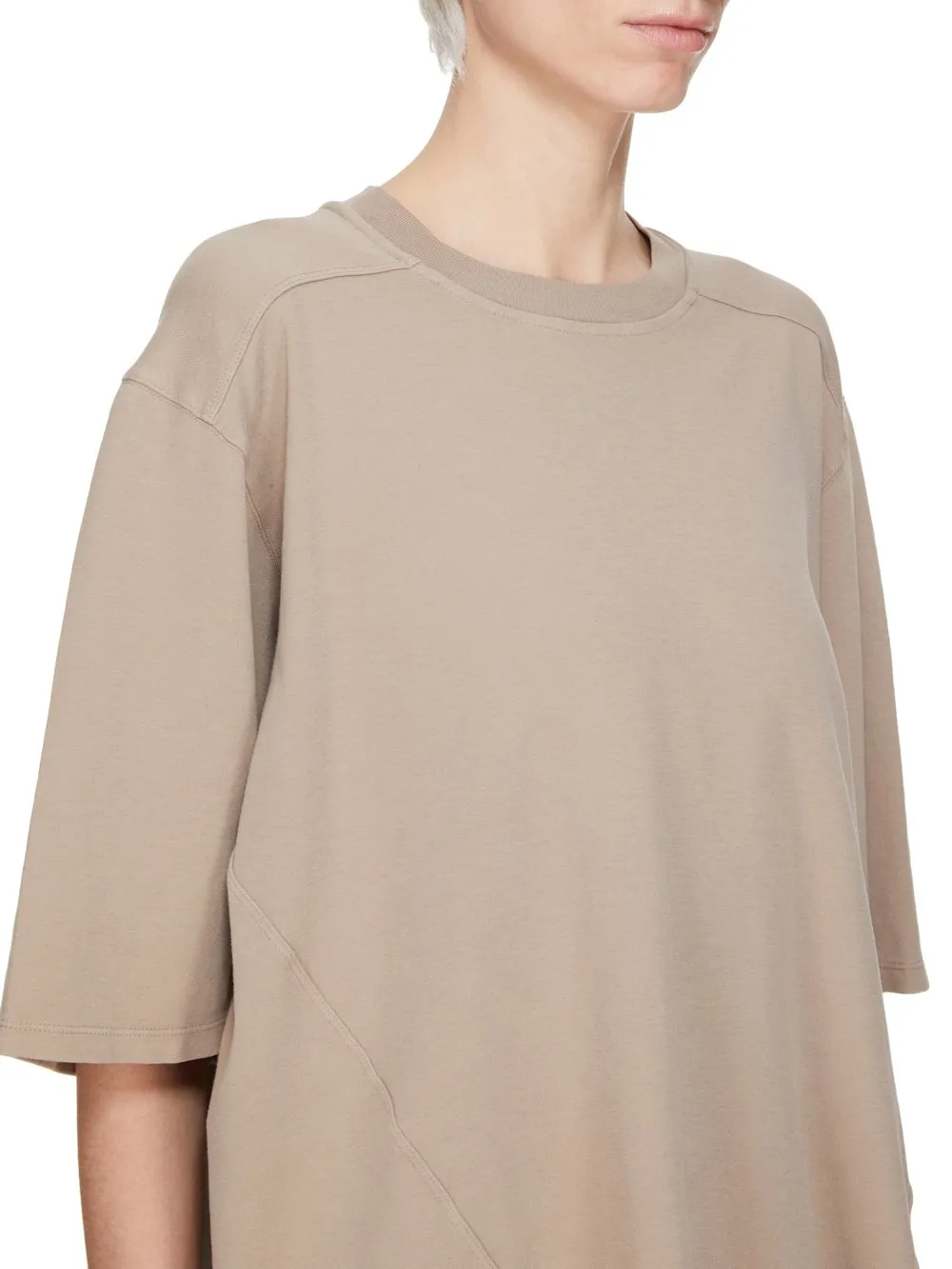 Drkshdw Concordians Walrus T In Dirty Pearl Double Brushed Jersey