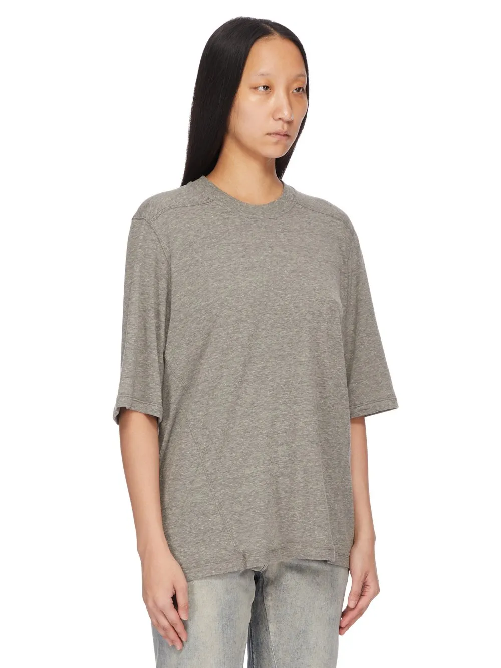 Drkshdw Concordians Walrus T In Melange Grey Jersey
