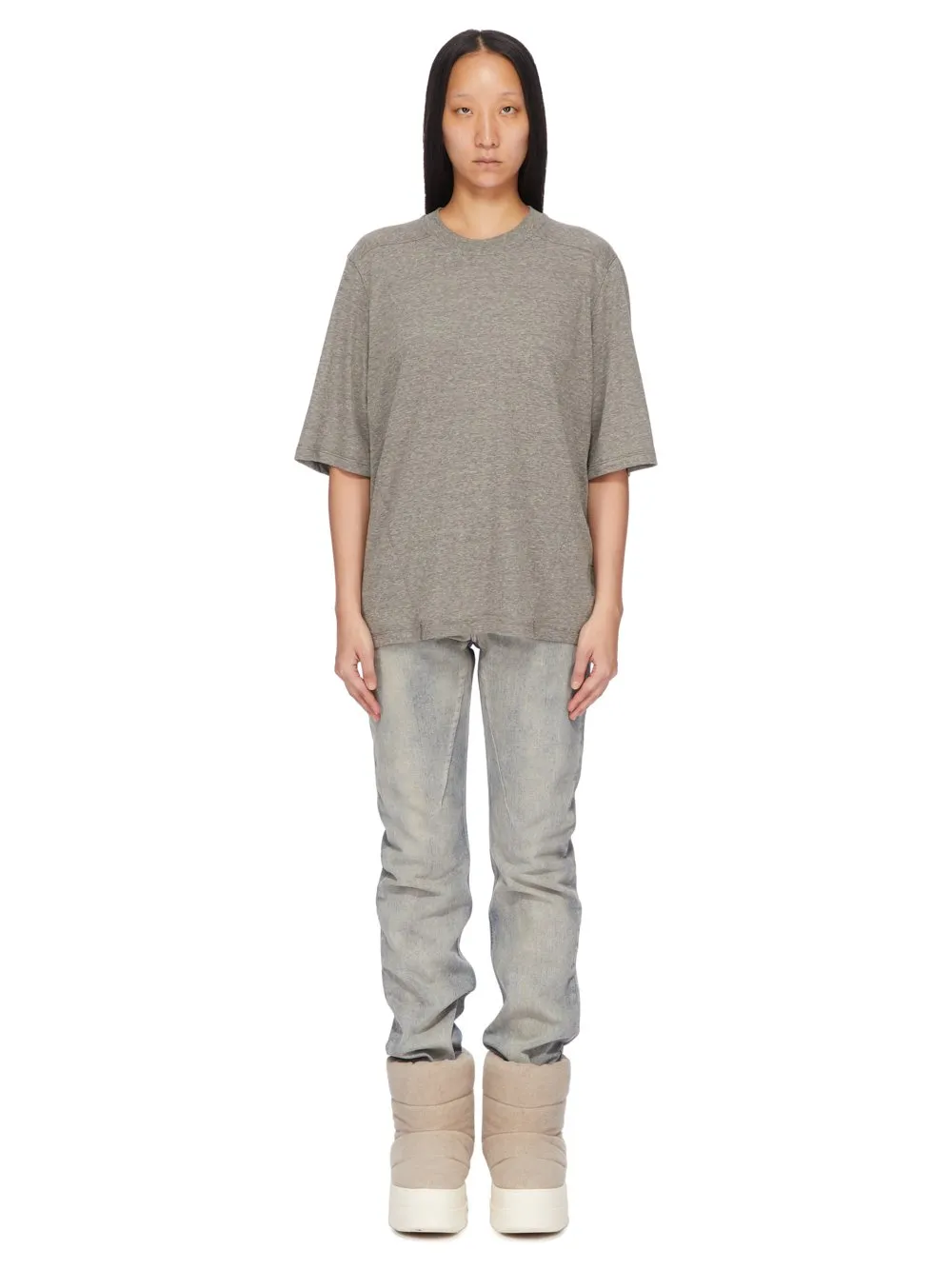 Drkshdw Concordians Walrus T In Melange Grey Jersey