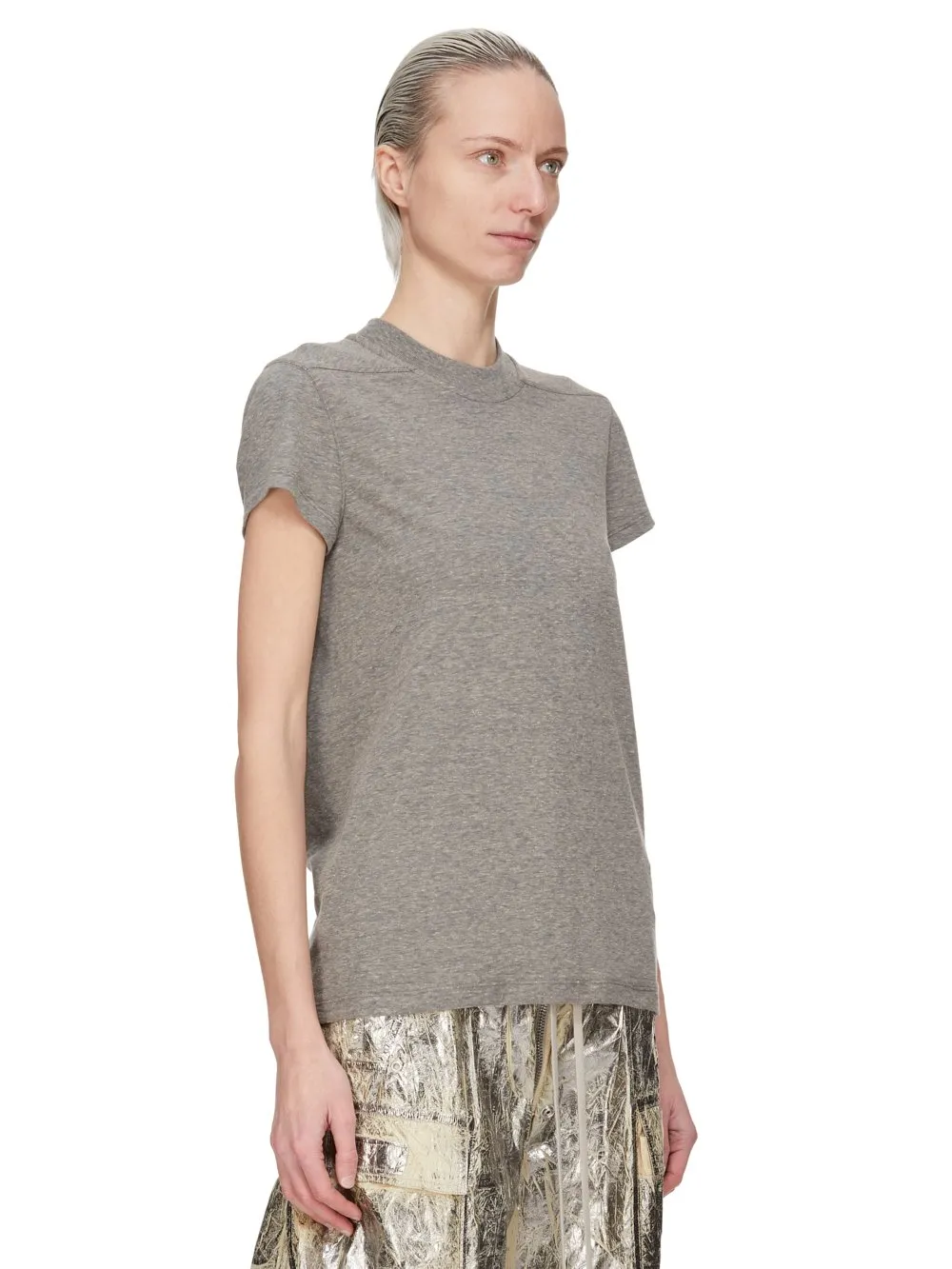 Drkshdw Concordians Small Level T In Grey Melange Jersey