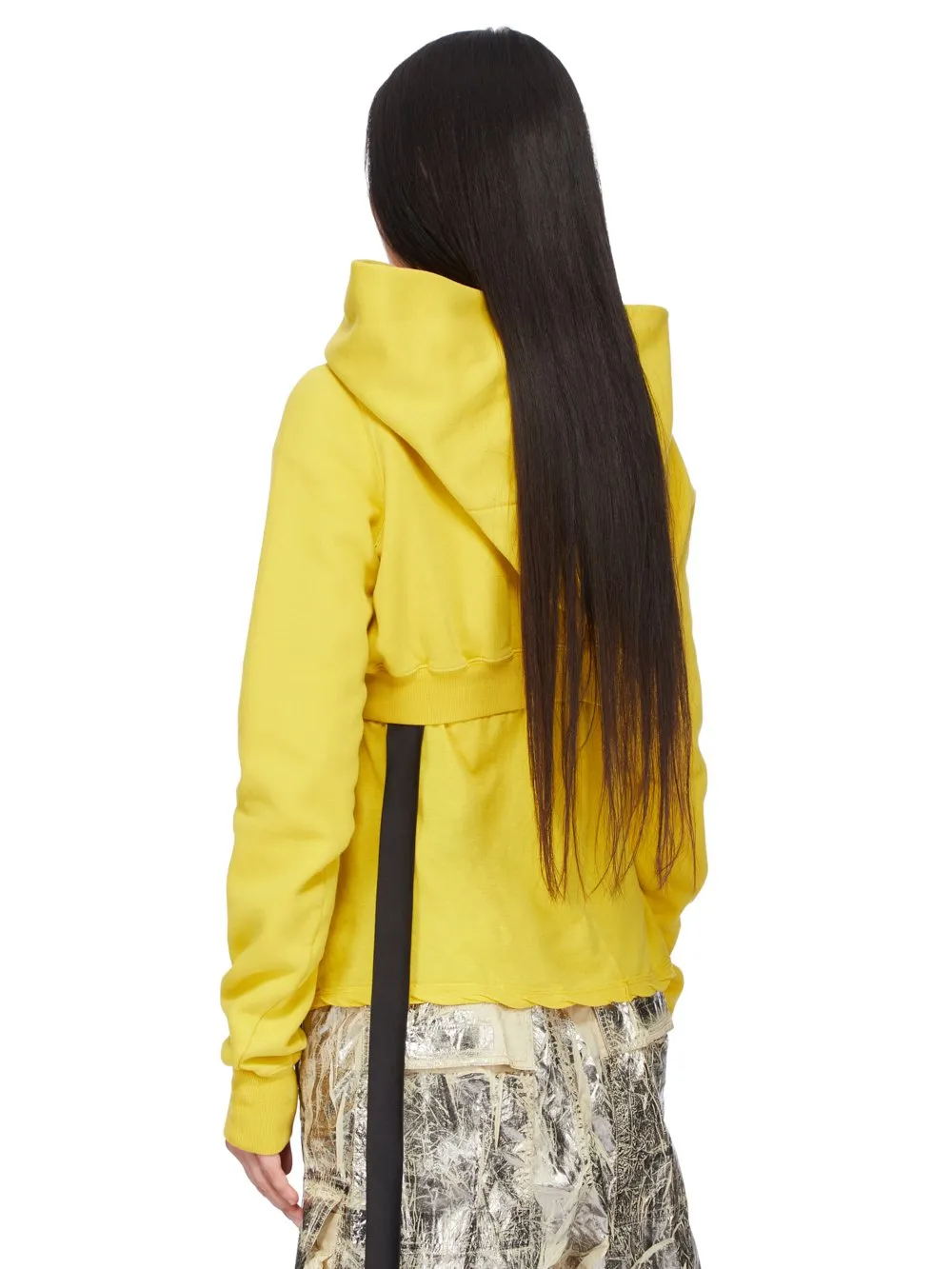 Drkshdw Concordians Micro Mountain Hoodie In Lemon Furka Heavy Sweatshirt