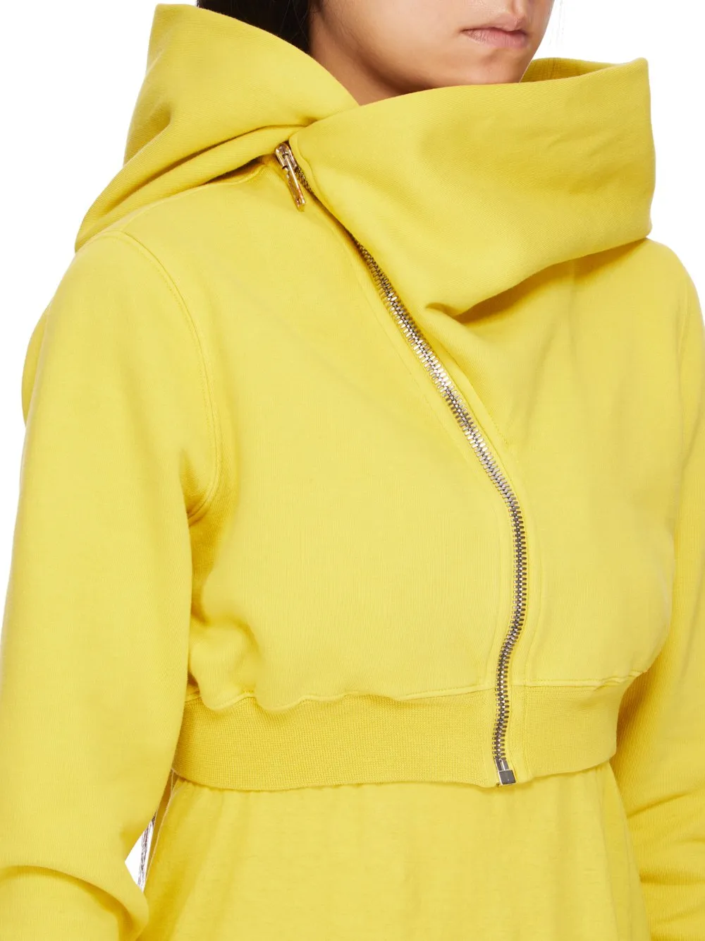 Drkshdw Concordians Micro Mountain Hoodie In Lemon Furka Heavy Sweatshirt