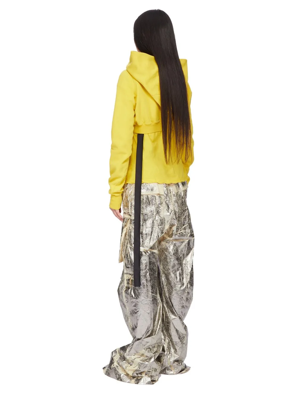 Drkshdw Concordians Micro Mountain Hoodie In Lemon Furka Heavy Sweatshirt