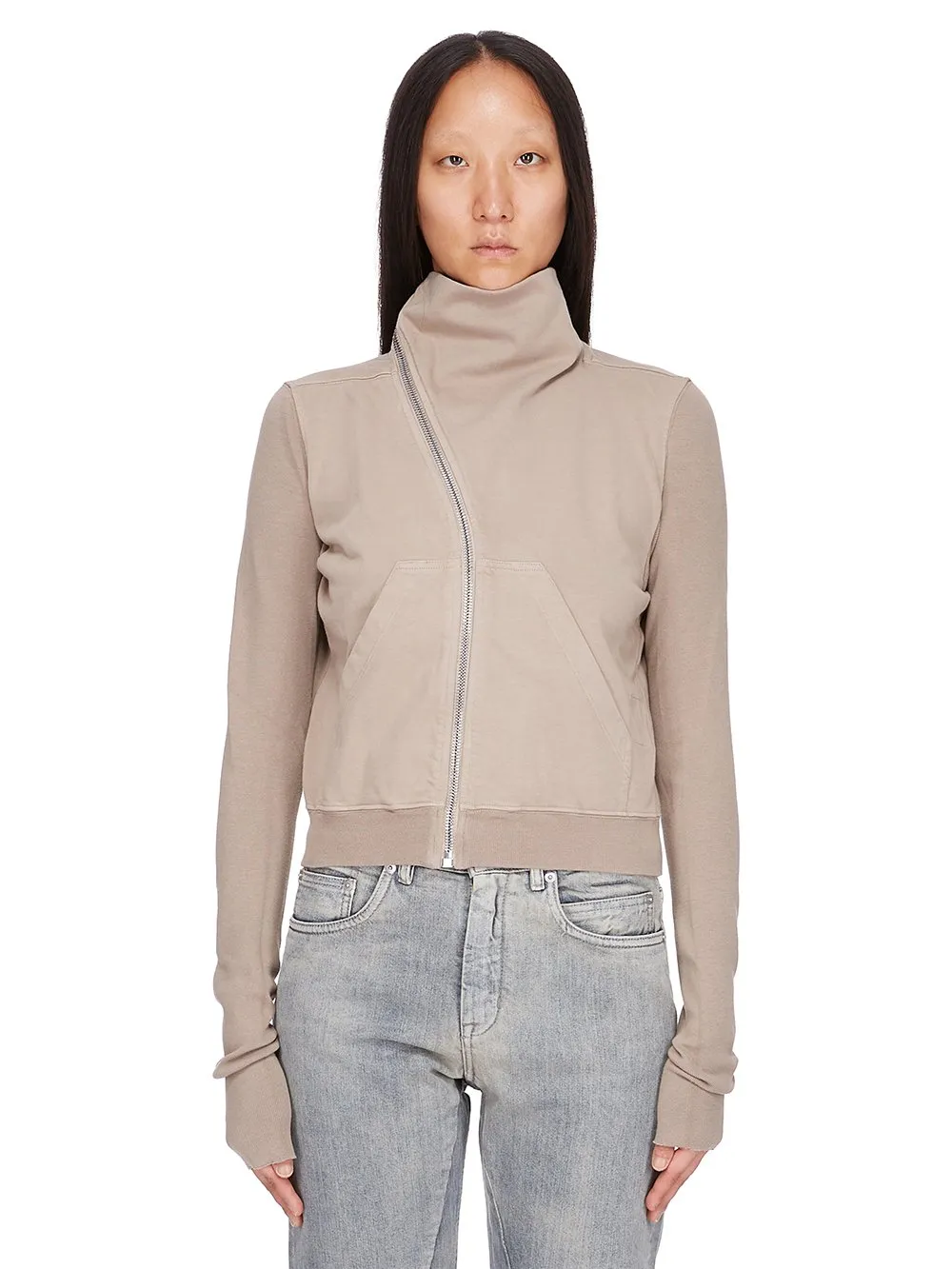 Drkshdw Concordians Mountain Sweat In Dirty Pearl Compact Heavy Jersey