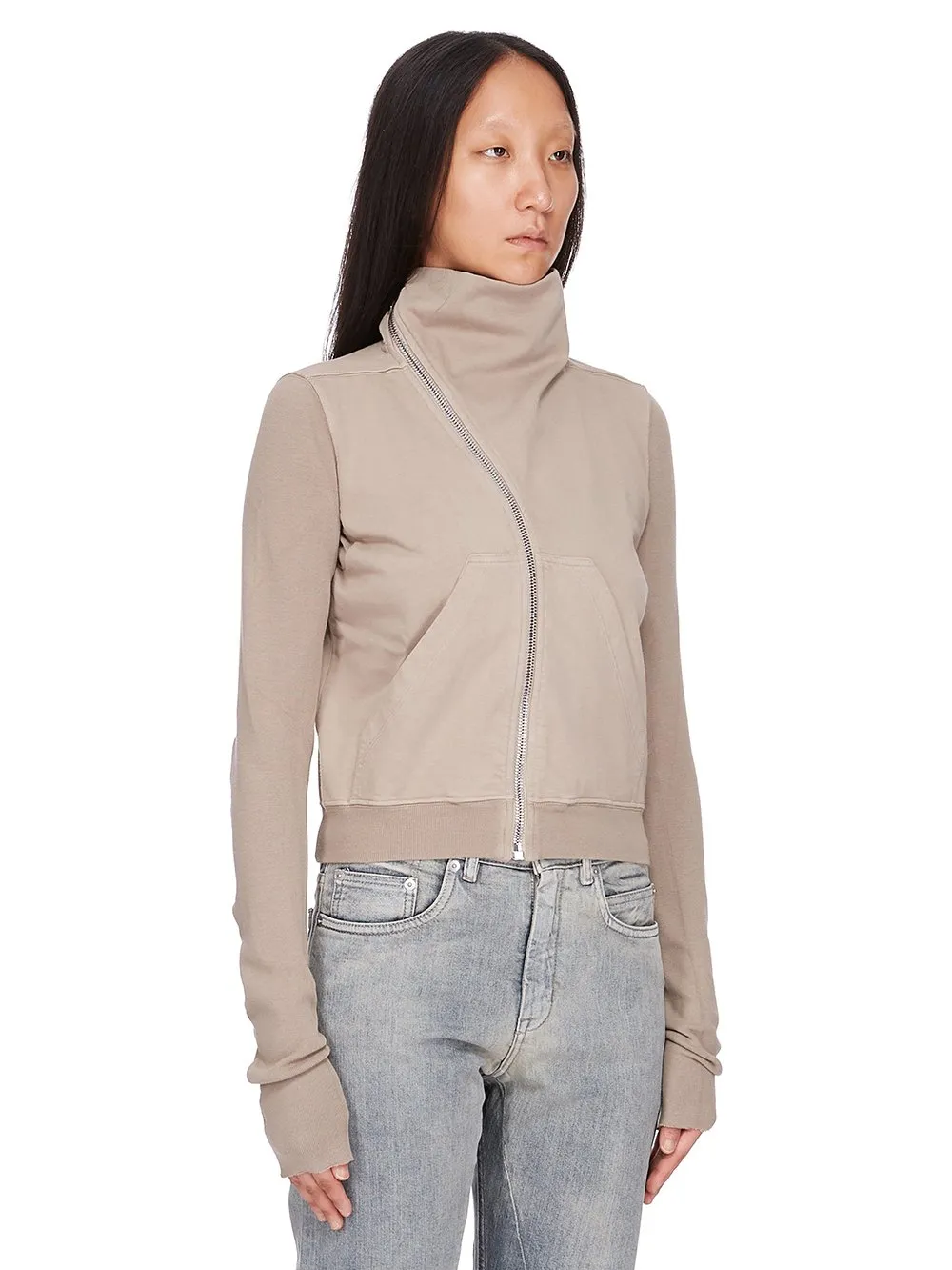 Drkshdw Concordians Mountain Sweat In Dirty Pearl Compact Heavy Jersey