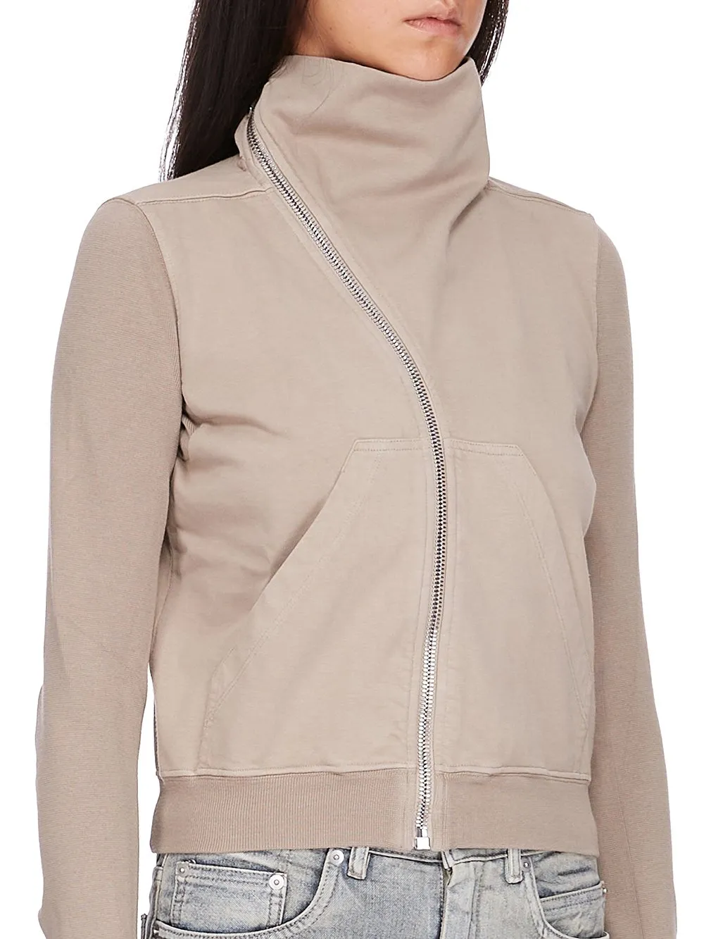 Drkshdw Concordians Mountain Sweat In Dirty Pearl Compact Heavy Jersey