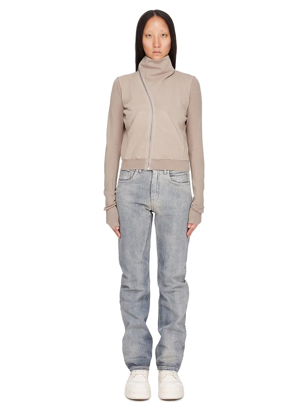 Drkshdw Concordians Mountain Sweat In Dirty Pearl Compact Heavy Jersey