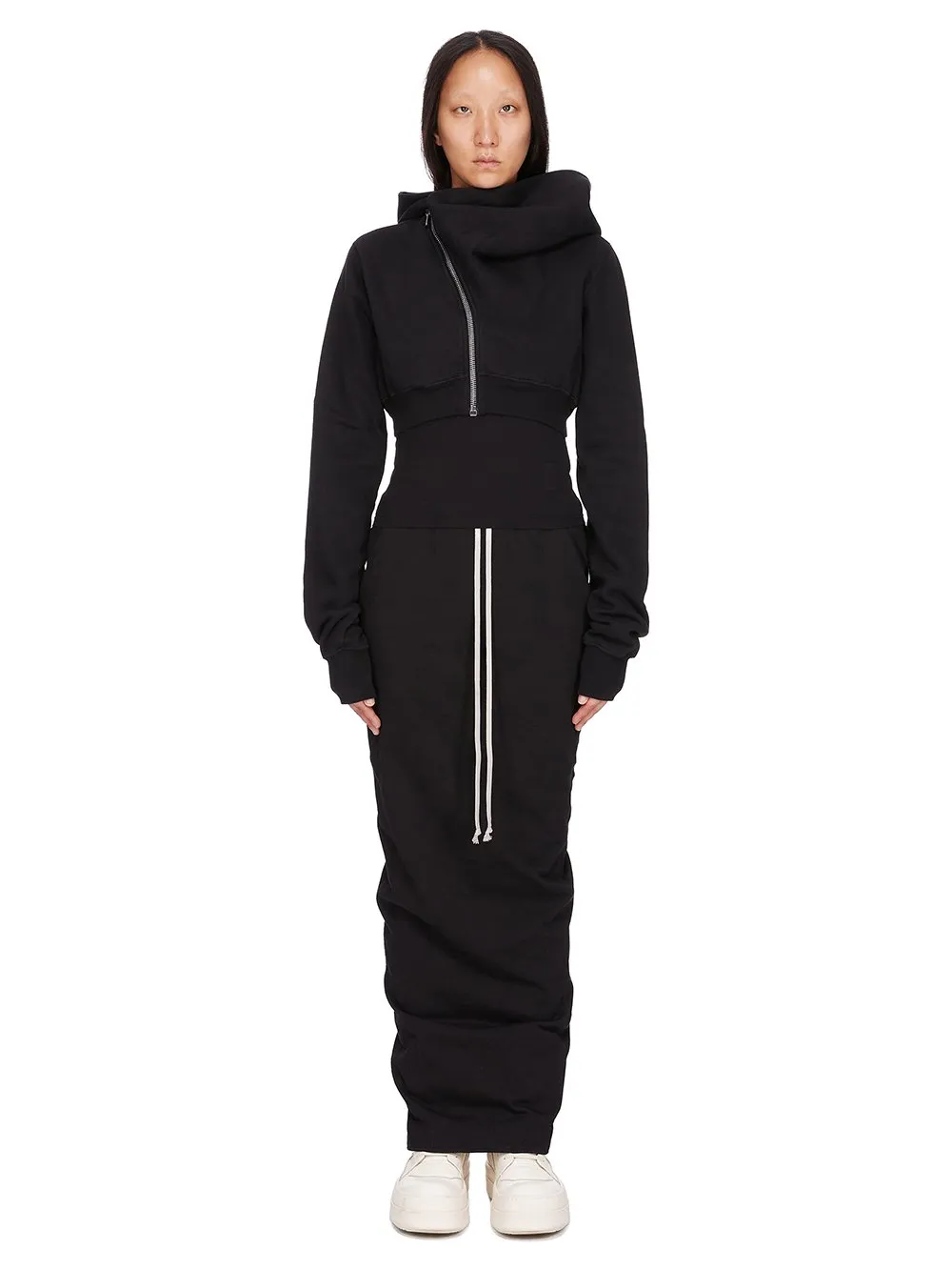 Drkshdw Concordians Micro Mountain Hoodie In Black Furka Heavy Sweatshirt